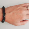 Black Jade Bracelet - Square Beads - For protection from illness, fear and negativity