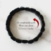 Black Jade Bracelet - Square Beads - For protection from illness, fear and negativity