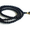 Black Jade Faceted Necklace Mala For protection from negativity and brings good fortune