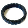 Black Jade rectangle Faceted Beads Bracelet -To eliminates fear and anger, helps to ground energies and heals emotionally