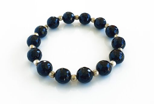 Black Onyx Bracelet - To encourages happiness and good fortune