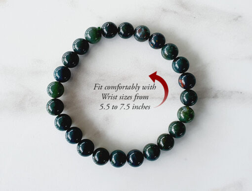 Bloodstone bracelet -To promotes intuitive powers and gives courage