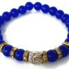 Blue Agate Buddha Bracelet to calm emotions and improving concentration