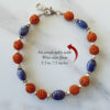 Blue Sapphire with Rudraksha Beads Bracelet for increases flow of positive energies and thoughts