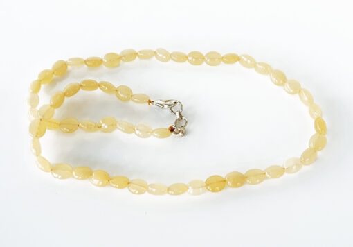 Calsite Oval Necklace Mala To enhance self-worth