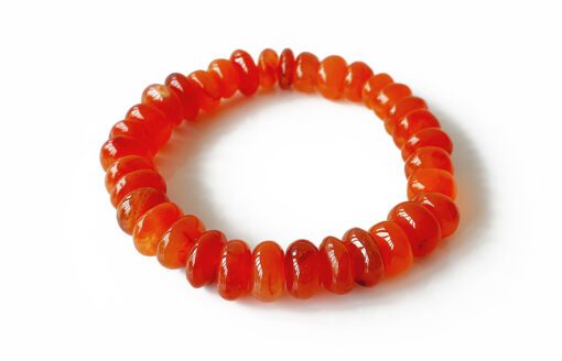 Carnelian Bracelet - Elliptical Beads - For self-worth and satisfaction