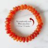 Carnelian Bracelet - Elliptical Beads - For self-worth and satisfaction