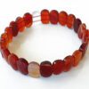 Carnelian Bracelet - Faceted Beads - For protection and self-worth