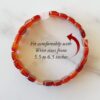 Carnelian Bracelet - Faceted Beads - For protection and self-worth