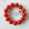 Carnelian Bracelet - Large Beads - For dispels apathy