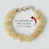 Citrine Double Turn Bracelet - To attracts abundance and healing energies