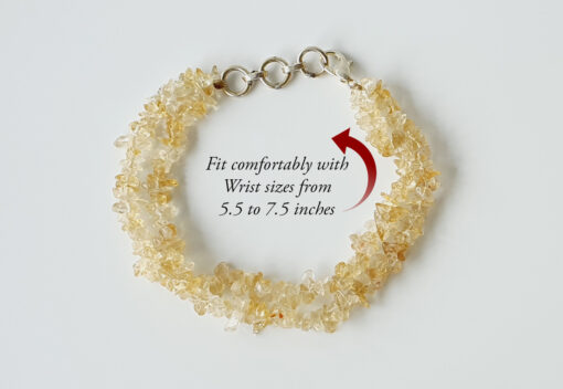 Citrine Double Turn Bracelet - To attracts abundance and healing energies