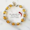 Citrine Faceted Bead Bracelet - Earrings Set - To manifest your goals