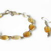 Citrine Oval Bracelet & Earring Set - To elevate self-esteem and discipline