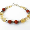 Citrine Oval Bracelet - To ward off the risk to injury or attack