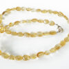 Citrine Oval Necklace Mala To ward off the risk to injury or attack