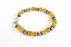 Citrine Round Bracelet - D1 - To ward off the risk to injury or attack