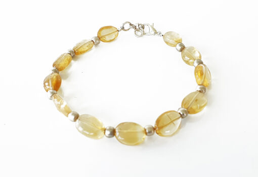 Citrine Oval Bracelet - D4 - For confidence and self-discipline