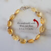 Citrine Oval Bracelet - D4 - For confidence and self-discipline