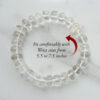 Crystal Bracelet - Elliptical Beads - For harmonize the aura and remove negative energy