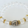 Crystal Buddha Bracelet for harmonize the aura around us and remove negative energy