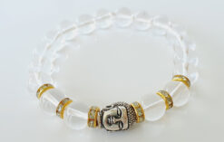 Crystal Buddha Bracelet for harmonize the aura around us and remove negative energy