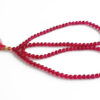 Dark Pink Jade Round Necklace Mala For protection and attracts wealth