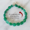 Emerald Bracelet for Strength and Power