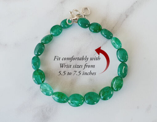 Emerald Bracelet for Strength and Power