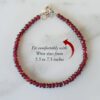 Garnet Faceted Bracelet To enhance self-esteem