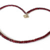 Garnet Faceted Necklace Mala - To inspires love, passion and devotion