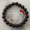 Garnet Round Bracelet - to inspires love, passion and devotion