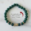 Green Agate Buddha Bracelet - For power and courage