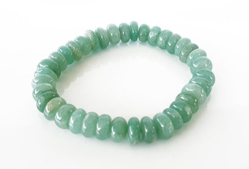 Green Aventurine Bracelet - Elliptical beads To Enhances inner strength and confidence