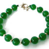 Green Jade Round bracelet - For emotional balance and stability