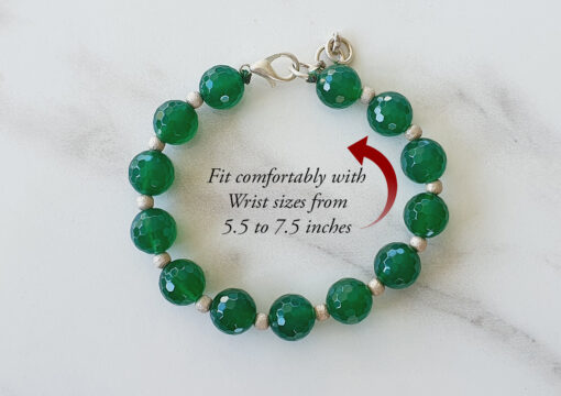 Green Onyx Bracelet and Earrings set - To promotes love, trust and reliability