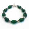 Green Onyx Oval Bracelet - D1 - To Promotes love and trust