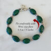 Green Onyx Oval Bracelet - D1 - To Promotes love and trust