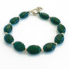 Green Onyx Oval Bracelet - D3 - To relieves stress & strengthens bone marrow