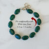 Green Onyx Oval Bracelet - D3 - To relieves stress & strengthens bone marrow