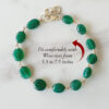 Green Onyx Oval Bracelet - For greater self control