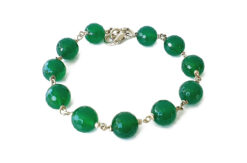 Green Onyx Round Bracelet - To relieves stress and for spiritual growth