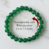 Green Onyx faceted bracelet - To enhances inner strength and confidence