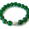 Green Onyx with Buddha Bracelet - to protect evil eyes and relieves stress