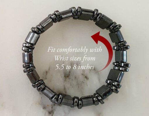 Hematite Bracelet to control stress, healing and grounding