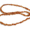 Hessonite Gomed Necklace - Uncut Beads to strengthens self-confidence