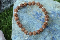 6 Mukhi Rudraksha Mars Bracelet - Silver - For eliminating lethargy and provides the will power courage to face challenges