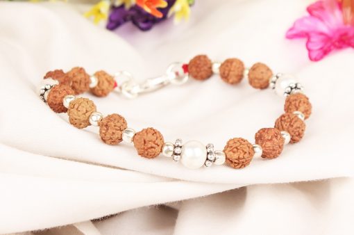 6 Mukhi Rudraksha Mars Bracelet - Pearl To eliminating lethargy