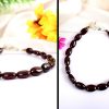 Gomed Bracelet Oval Beads