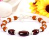 Rudraksha and Gomed Bracelet - 25 carats